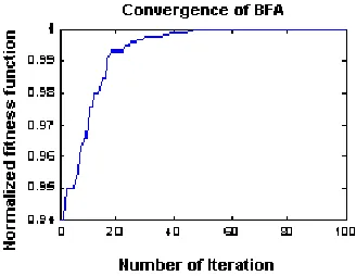 Figure 3. Convergence rate of modiﬁed BFA.
