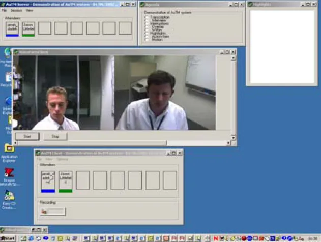 Figure 4 A screen shot of a previous version of AuTM. 