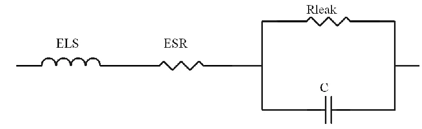 Figure 7. Simplified second order electrical equivalent circuit 