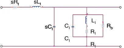 Figure 3. The equivalent circuit in the down state position.