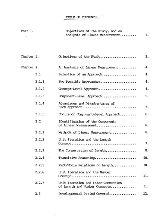 TABLE OF aJNTENTS. 