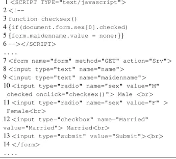 Table 1. Simple form used to demonstrate testability measures