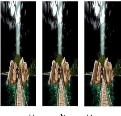 Fig.10. Final Image after processing on the image (a) Original Image (b) DCT-DWT undergone performed Image(c) DWT-DCT undergone performed Image 