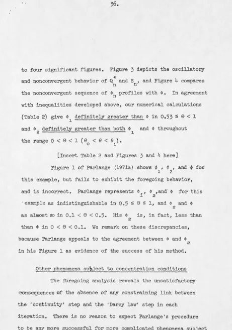 Figure 1 of Parlange (197la) .. shows </> , </>,and~ for · 1 2 