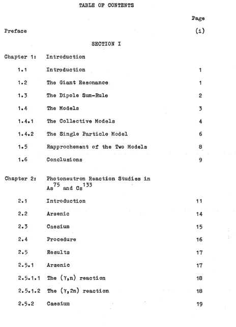TABLE OP CONTENTS