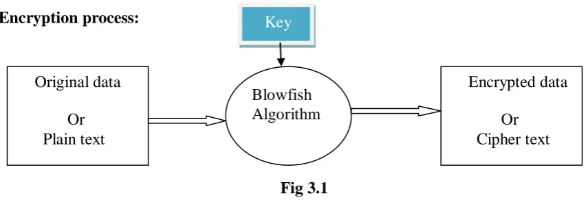        Fig 3.1  In this encryption process, some data like account number, phone number, secrete 