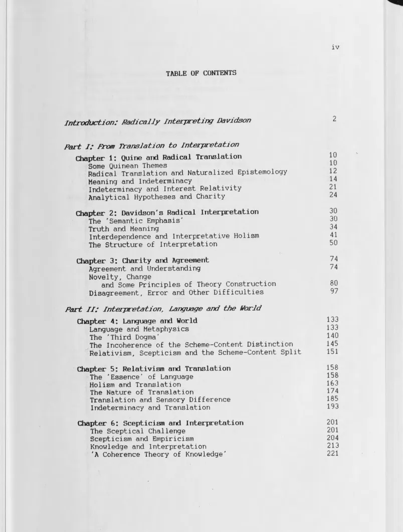 TABLE OP CONTENTS 