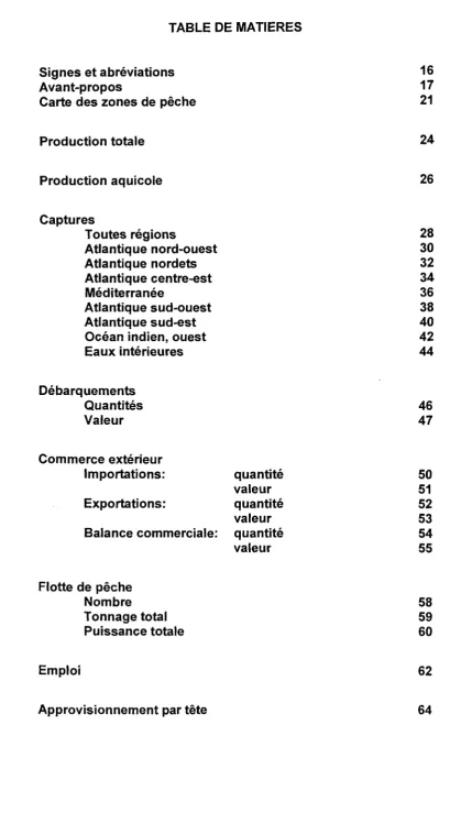TABLE DE MATIERES 