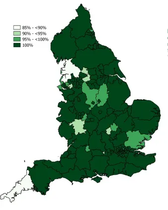 Figure 1: Percentage of families ‘turned around’ by local authority, to May 2015 