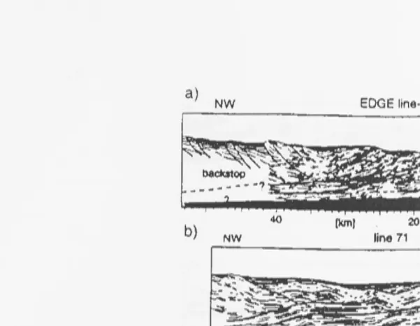 Figure 1.1: Various seismic reflection profiles of the Alaskan accretionary wedge, running from c et al, 