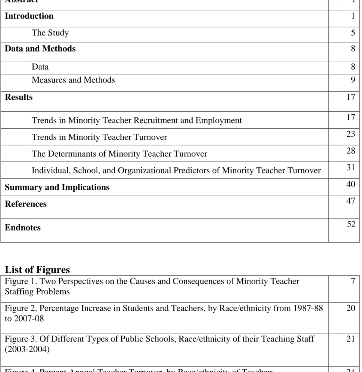 Figure 1. Two Perspectives on the Causes and Consequences of Minority Teacher  Staffing Problems 