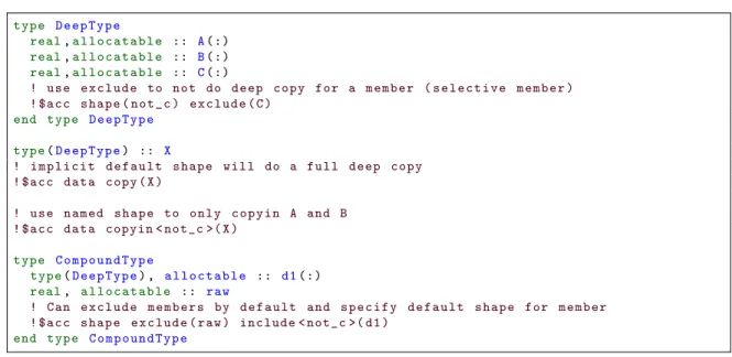 Figure A.5.: Fortran example showing how to use the policy directive (see Section 3.2)