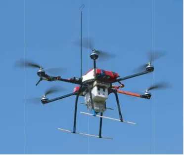 Figure 2. An example of a SUAV with protruded antenna installed.
