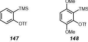 Figure  8:  The  symmetrical  benzyne  precursors  used  in  our  initial  Diels–Alder  studies