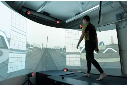 Figure 1.1: Gait real-time interactive analysis lab (GRAIL) located at the Wolf 
