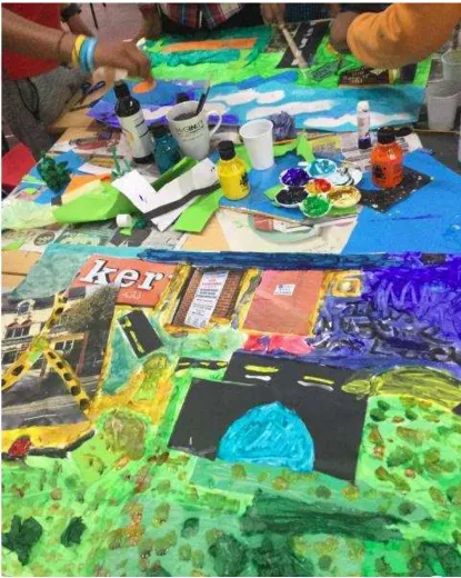 Figure 5: collage in progress 