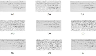 Figure 11. Process flow of document Image enhancement with noise 