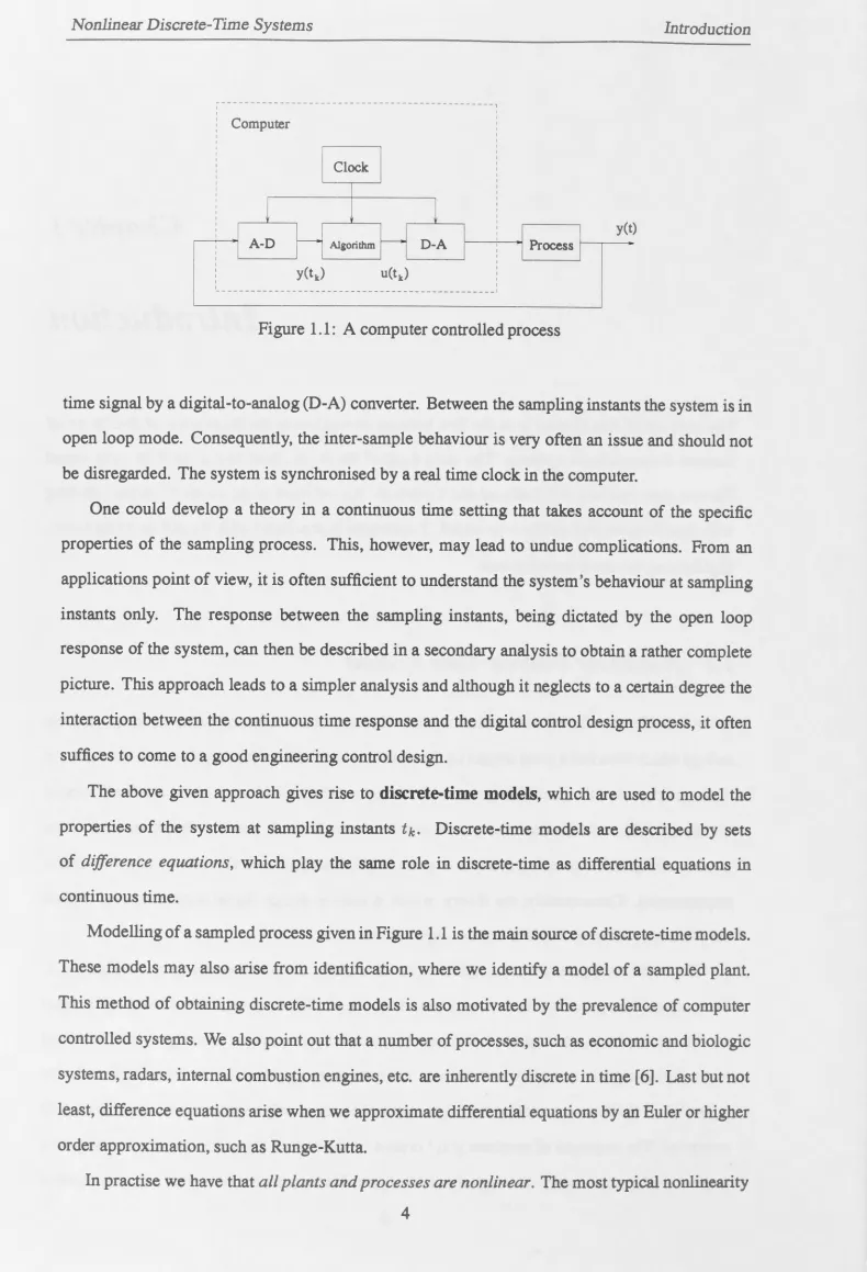 Figure 1.1: A computer controlled process 