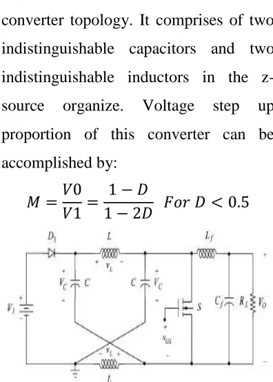 Figure 1 demonstrates the z-source dc-dc 