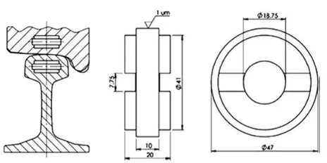 Figure 2- Dimensions of SUROS test specimen 