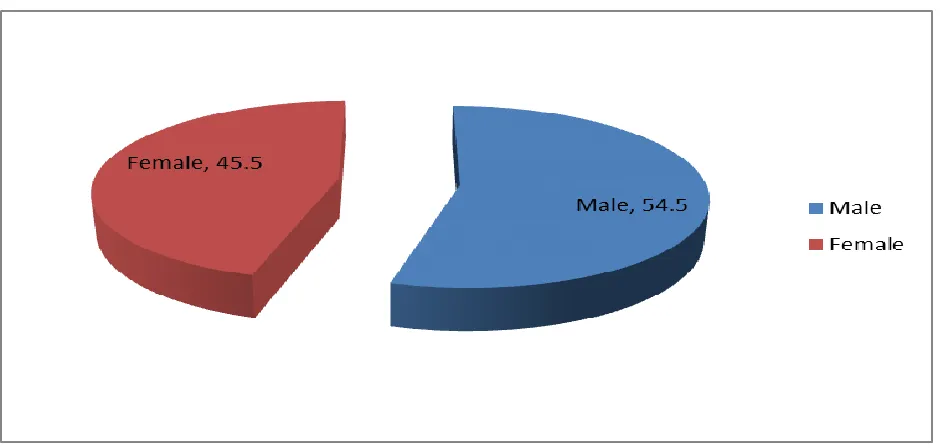 Figure 4. 1: Respondents’ Gender  