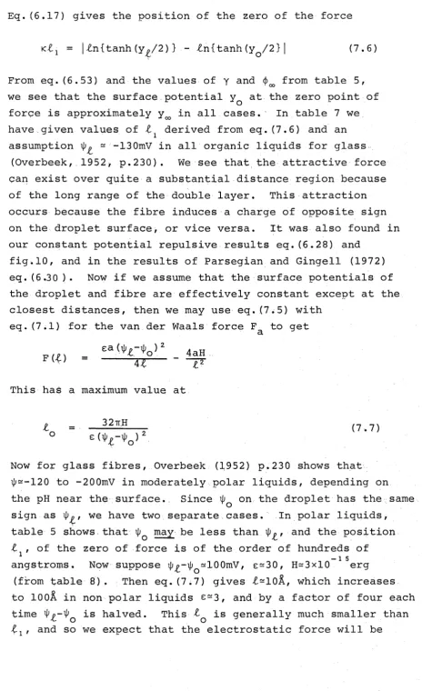 fig.10, and in the results of Parsegian and Gingell (1972)