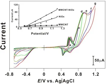 Fig. 6 shows the electrochemical oxidation of H2solution was deoxygenated by purging purified nitrogen gas for 20 min prior to the experiment
