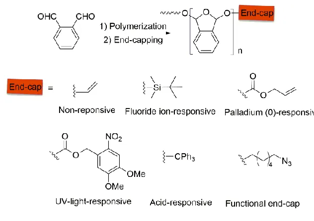 Figure 2.22 Synthesis and end-capping of PPA. 