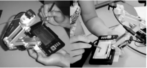 Fig. 1. Apparatus to support the video micro-camera 
