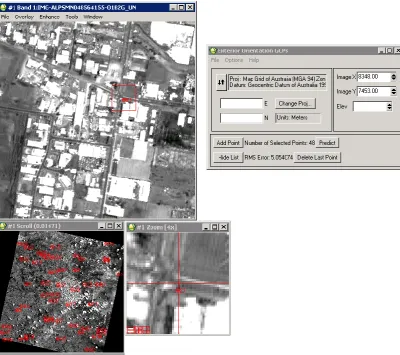 Figure 3.4 Identifying Ground Control Points for RPC Model calculation 