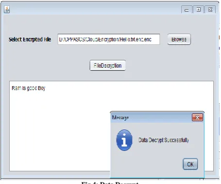 Fig 4: Data Decrypt 
