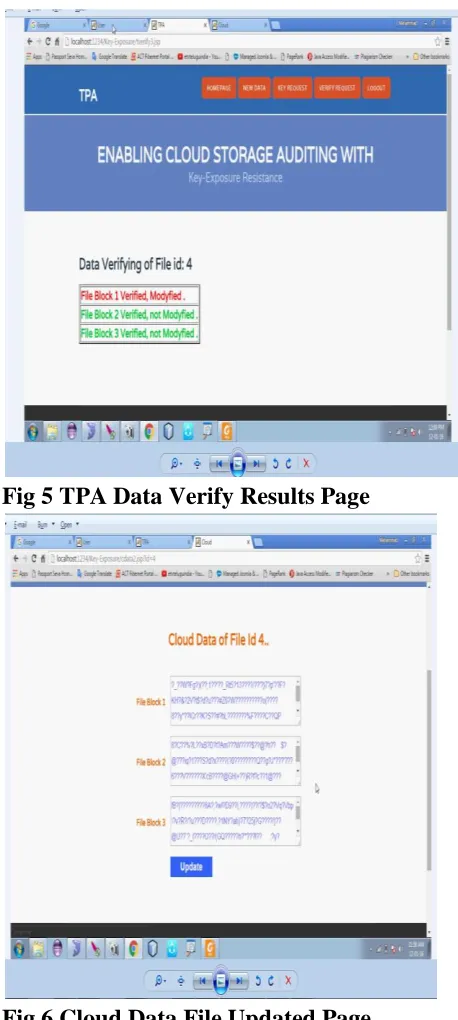 Fig 5 TPA Data Verify Results Page 