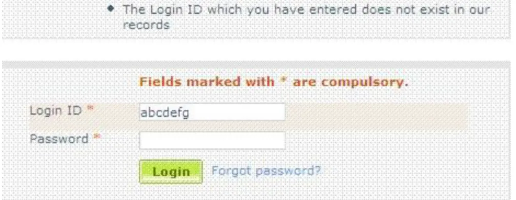 Figure 2. Sample login screen. 