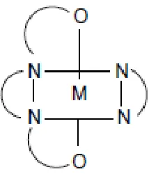 Figure 1. Molecular structure of metal complex 