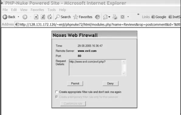 Fig. 11 – Injected JavaScript for stealing cookies through self.name.