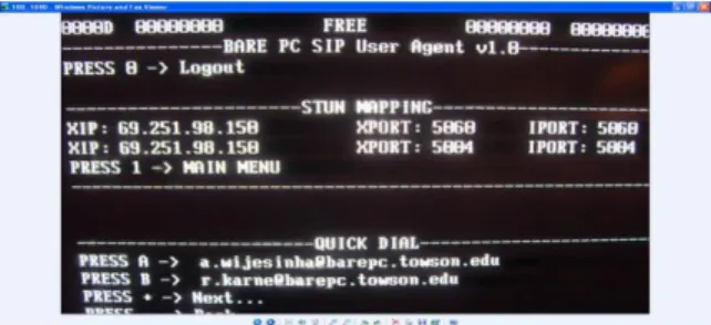 Figure 5.   UA Main Menu Screen. 