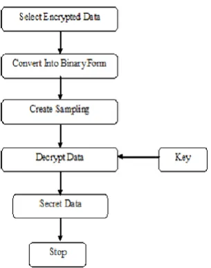 Fig 5: Flow Diagram for Higher Group LSB Data Extraction 