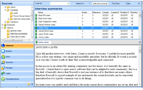 Figure 1: Creating Memos 