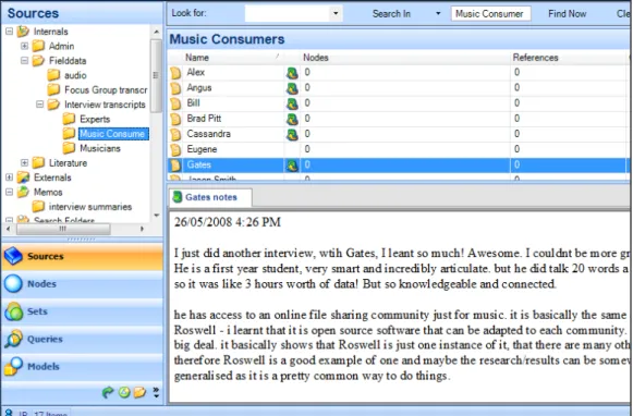 Figure 2: Linking Memos 