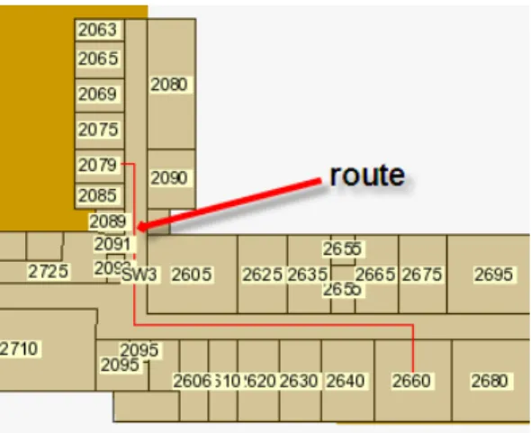 Figure 2.  A simple route result 
