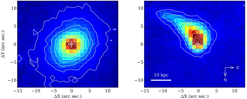 Figure A.6 shows a map of the continuum emission and a continuum-subtracted imageprojected over the Hα emission line from our WiFeS observations of R 1524