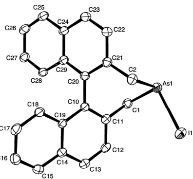 Figure 2.8: ORTEP diagram of (ai?)-39 (X = I) with atom labelling (30% ellipsoid probability shown)
