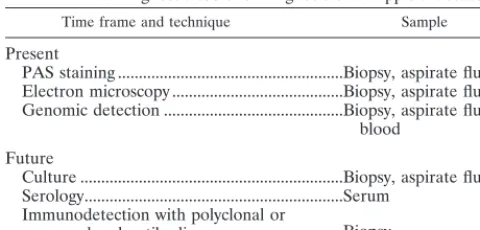 TABLE 2. Diagnostic tools for diagnosis of Whipple’s disease