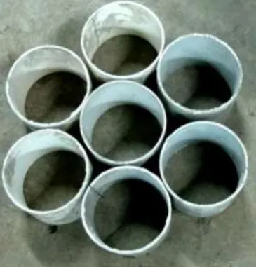 Figure 1. Photographs of plastic mould for concrete casting. 