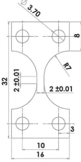 Fig. 1—Sample geometry and dimensions.