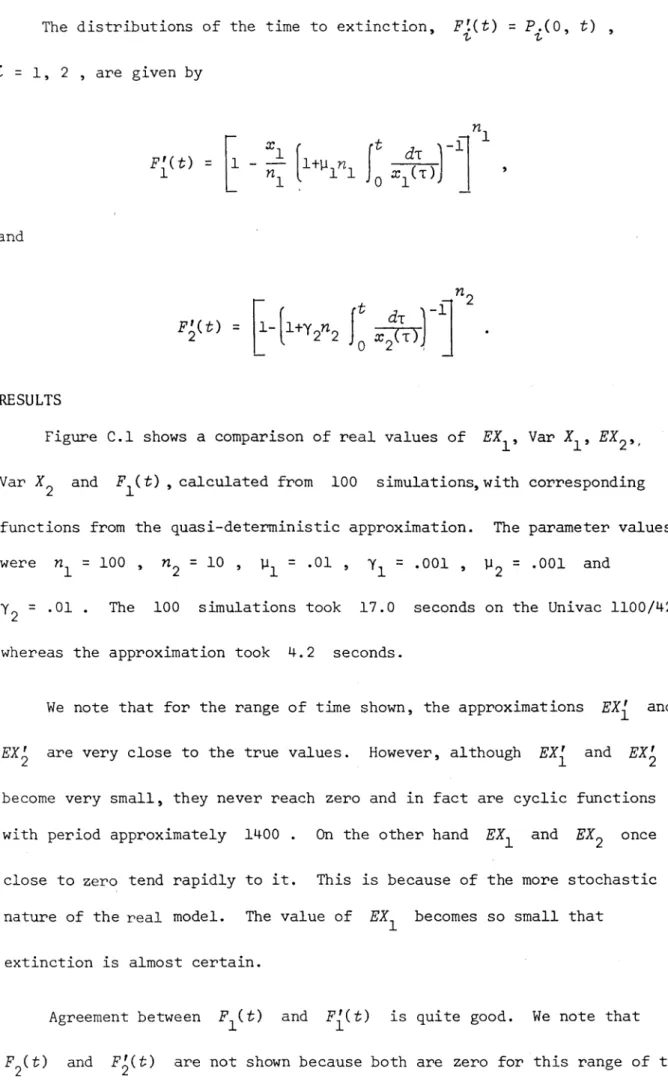Figure  C.l  shows  a  comparison  of real  values  of  EX^,   Var  EX^