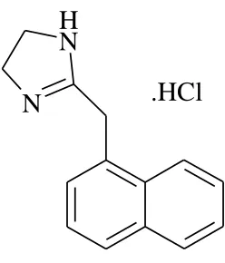 Figure 1. Structure of naphazoline hydrochloride. 