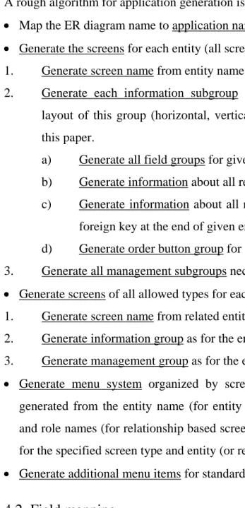 Figure 3 Screen object group AttributeInfo 