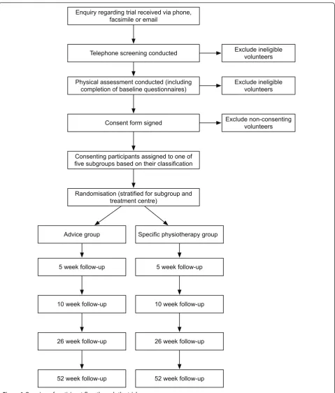 Figure 1 Overview of participant flow through the trial