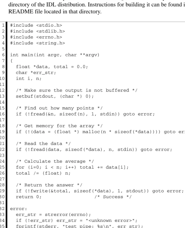 Table 2-1: test_pipe.c